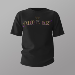 Bulb On Unisex Premium Round Neck T-shirt - Black