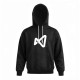 NalandaX Hoodie -Black With White